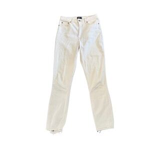 Abercrombie and Fitch Simone High Rise Slim White Jean